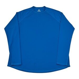 Solbari Men's UPF 50+ Long Sleeve Sun Shirt Blue Activewear Top Size‎ L